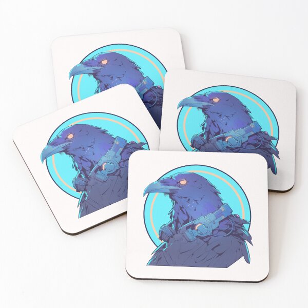 Item preview, Cyber crow // crow // Cool Animal // Cyber Animal // Future Animal Art // Animal Warrior // Animal Cute Art // Gaming Aesthetic stickers designed and sold by SMARTKIT  DESIGNAGENCY.