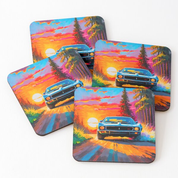 Item preview, Sunset Thunder: The Muscle Car’s Last Roar designed and sold by GrizzlyCollective.