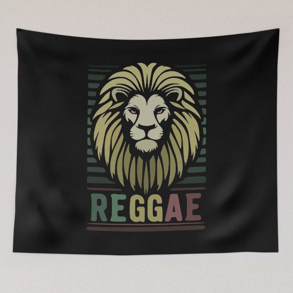 Item preview, reggae music conquering lion designed and sold by CutOriginalArt.