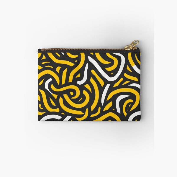 Item preview, Yellow, White, and Black Lines Abstract Pattern  designed and sold by palaco210.
