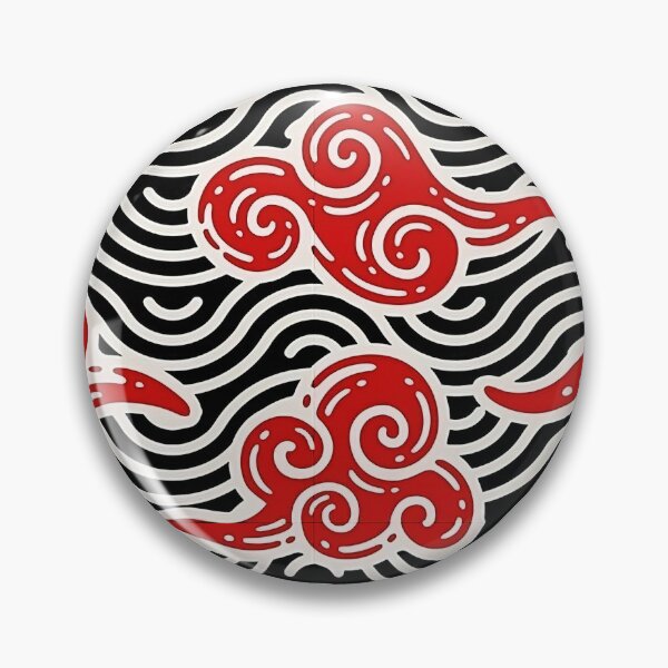 Item preview, Red Clouds with Sea Ornament Pattern designed and sold by Teravill.