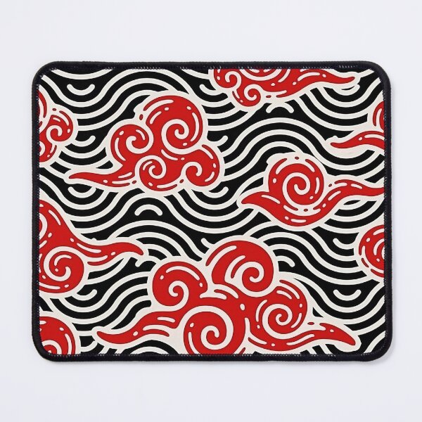 Item preview, Red Clouds with Sea Ornament Pattern designed and sold by Teravill.