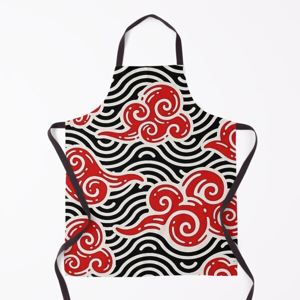 Item preview, Red Clouds with Sea Ornament Pattern designed and sold by Teravill.