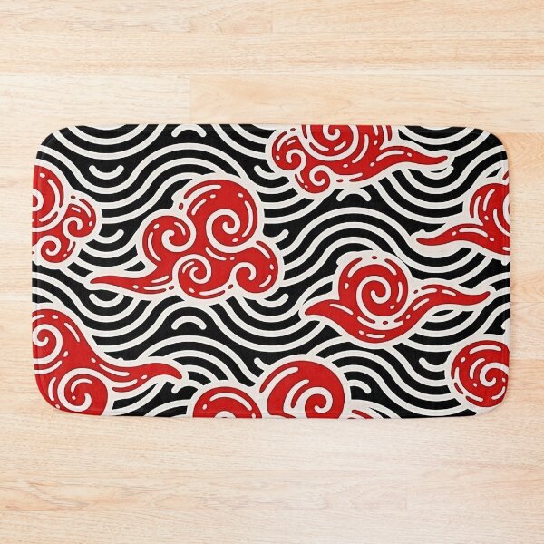 Item preview, Red Clouds with Sea Ornament Pattern designed and sold by Teravill.