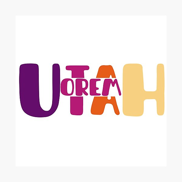Item preview, Orem, Utah! designed and sold by Pixelpenguin23.