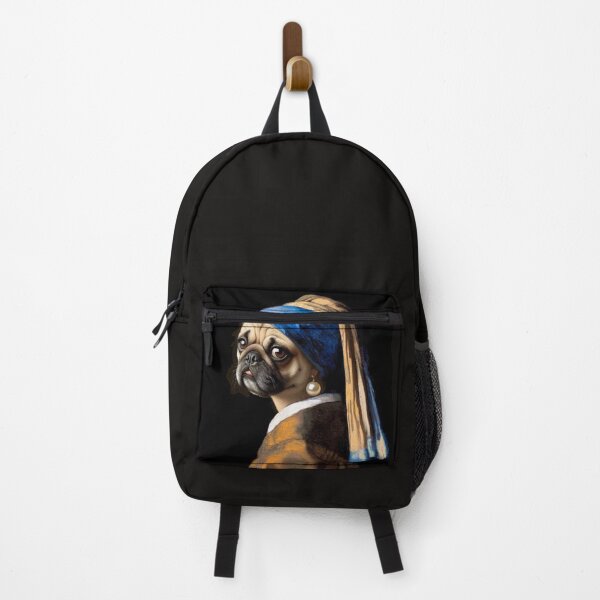 Item preview, Dog Girl with Pearl Earring Vermeer painting parody designed and sold by ArtUnova.