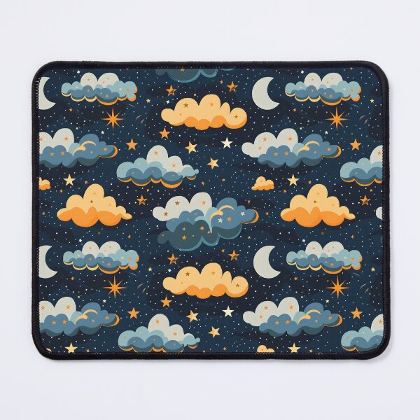 Item preview, Retro Cloudy Night Skies designed and sold by palaco210.