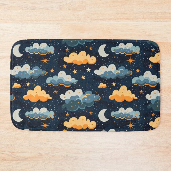 Item preview, Retro Cloudy Night Skies designed and sold by palaco210.