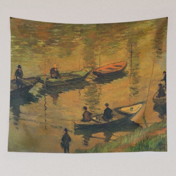 Item preview, Pescadores en el Sena en Poissy - Claude Monet designed and sold by dottyshai.