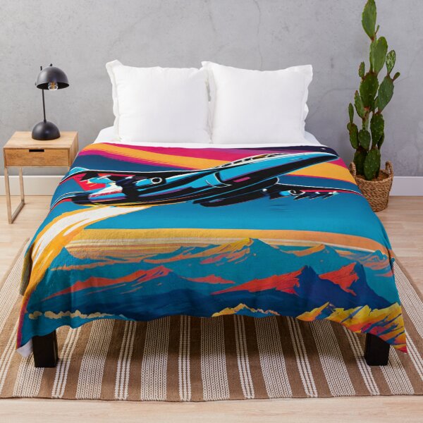 Item preview, Sunset Flight: Jet Plane Soaring High designed and sold by GrizzlyCollective.