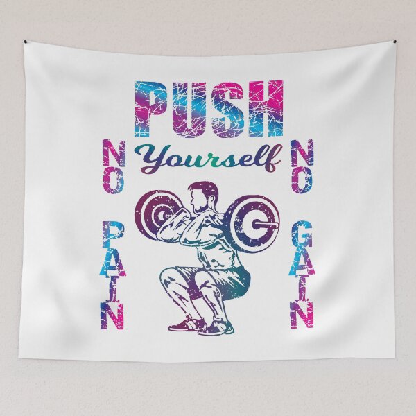 Item preview, Fitness Gym Bodybuilding Push Yourself designed and sold by MaximWundersee.