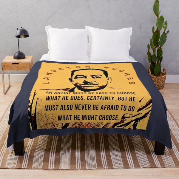 Item preview, Langston Hughes quote: An artist must be free to choose what he does, certainly, but he must also never be afraid to do what he might choose. designed and sold by artbleed.
