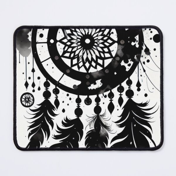 Item preview, amulet, dreamcatcher, drawing, ink, designed and sold by DonnaBlankaArt.