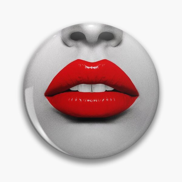 Item preview, Elegant woman with vibrant red lips designed and sold by RedCircleArt.