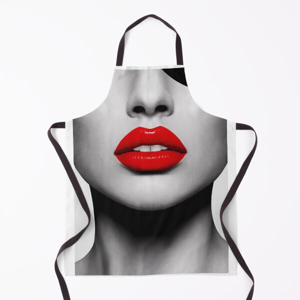 Item preview, Elegant woman with vibrant red lips designed and sold by RedCircleArt.