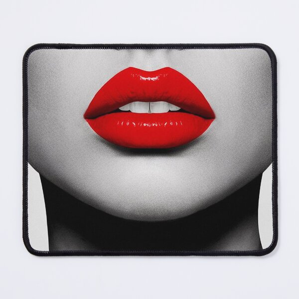Item preview, Elegant woman with vibrant red lips designed and sold by RedCircleArt.