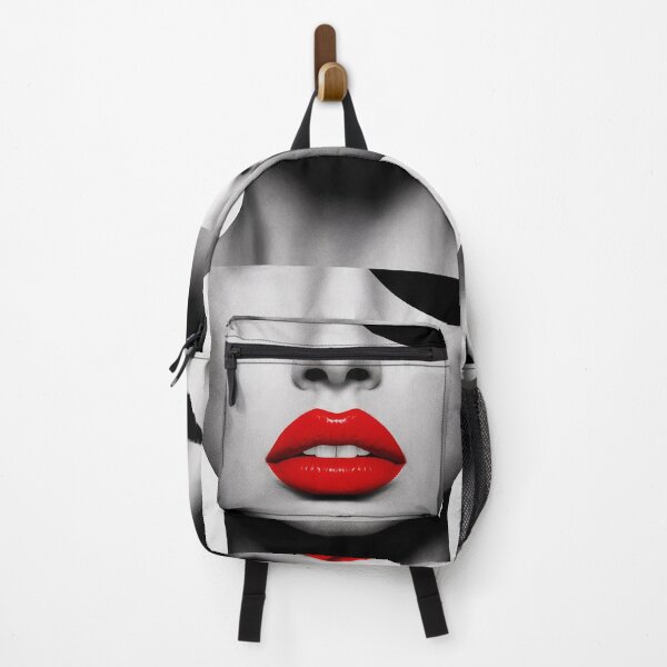 Item preview, Elegant woman with vibrant red lips designed and sold by RedCircleArt.