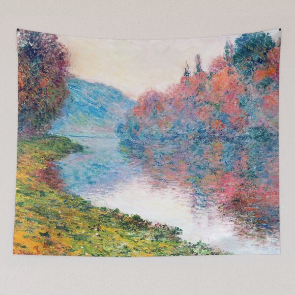 Item preview, Banks of the Seine at Jenfosse - Clear Weather - Claude Monet designed and sold by dottyshai.