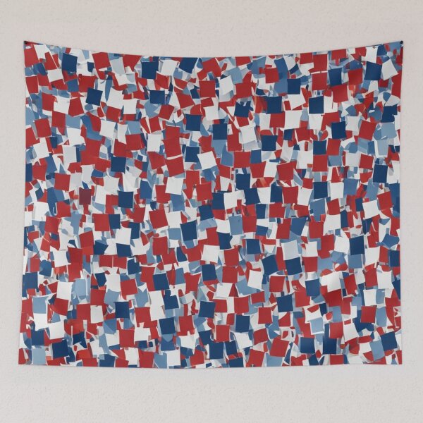Item preview, Abstract Red White and Blue Pattern designed and sold by calibrit.