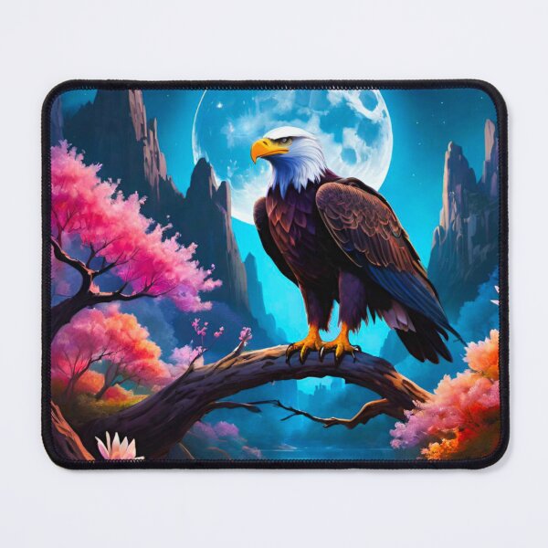 Item preview, Lunar Glory: American Eagle Against the Moon designed and sold by GrizzlyCollective.