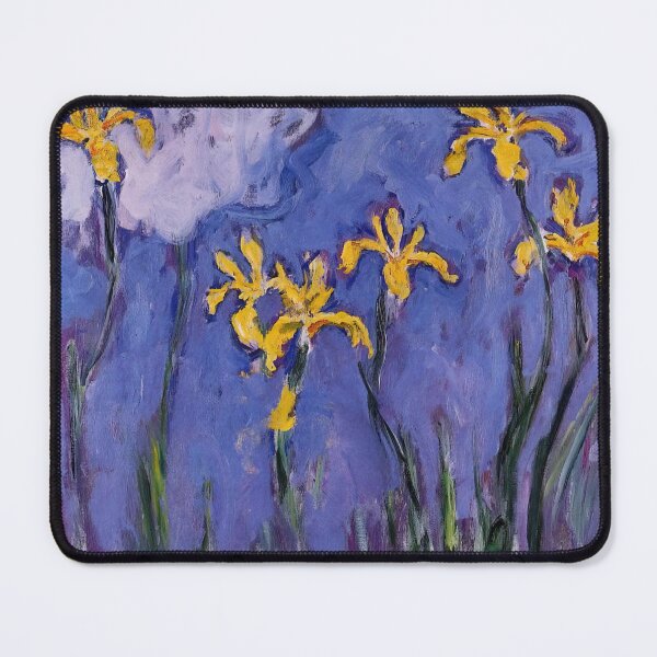 Item preview, Yellow Irises with Pink Cloud - Claude Monet designed and sold by dottyshai.