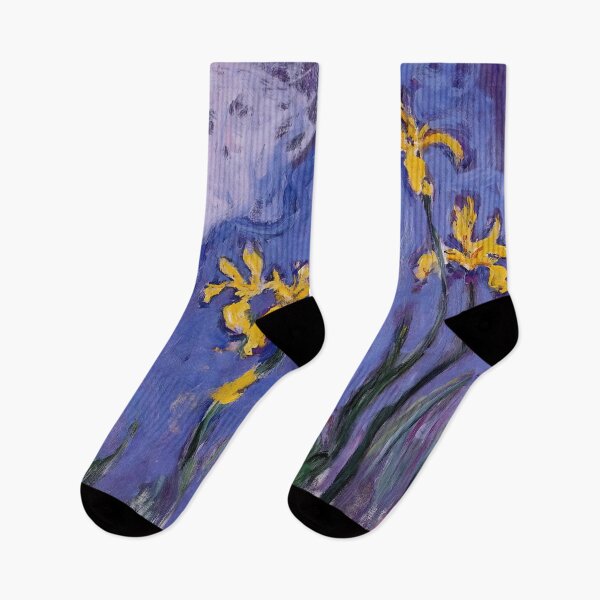 Item preview, Yellow Irises with Pink Cloud - Claude Monet designed and sold by dottyshai.