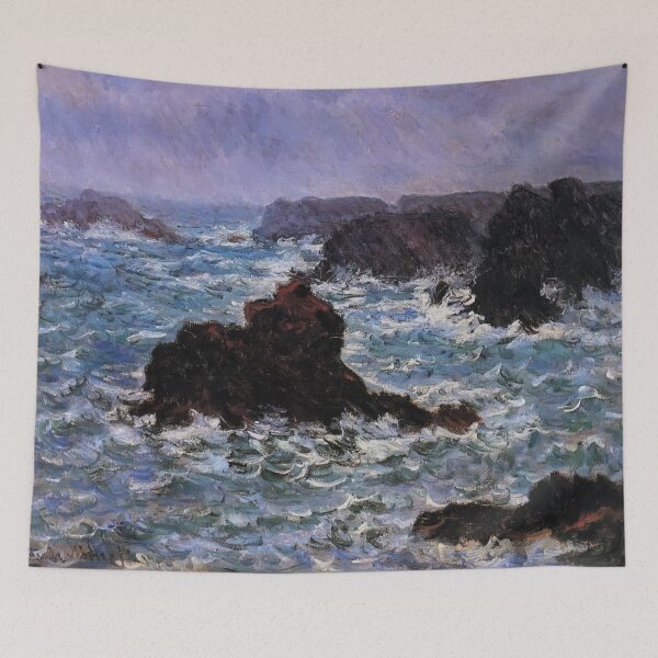 Item preview, Belle-Ile, efecto lluvia - Claude Monet designed and sold by dottyshai.