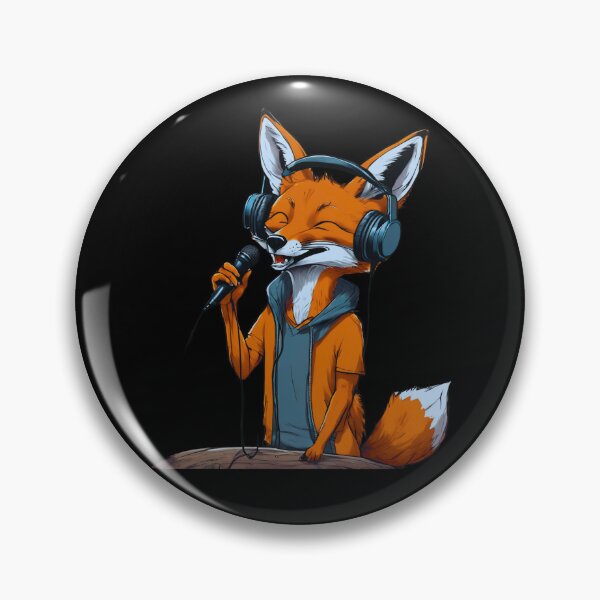 Item preview, Smiling fox sing in forest designed and sold by ColorfulCreate.
