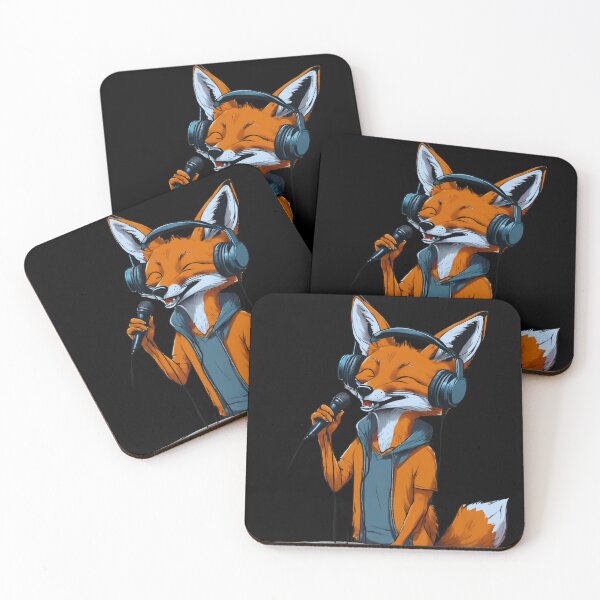 Item preview, Smiling fox sing in forest designed and sold by ColorfulCreate.