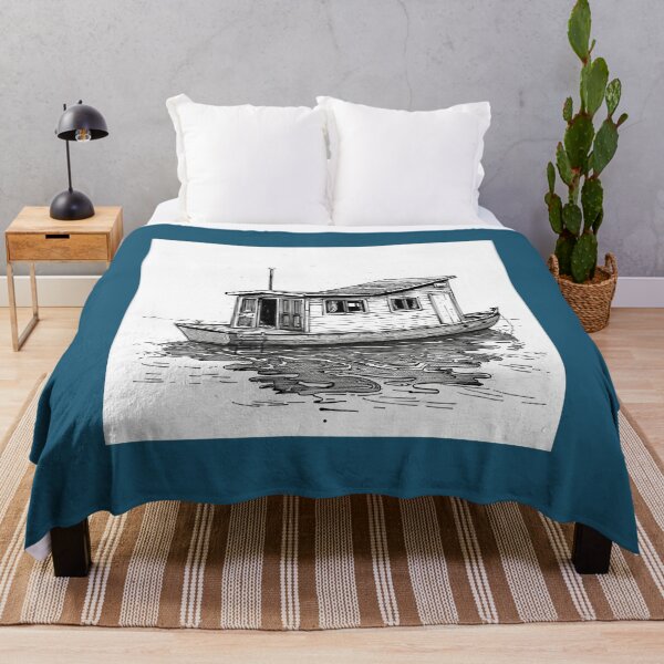 Item preview, Bare bones houseboat designed and sold by Delicate-AI.