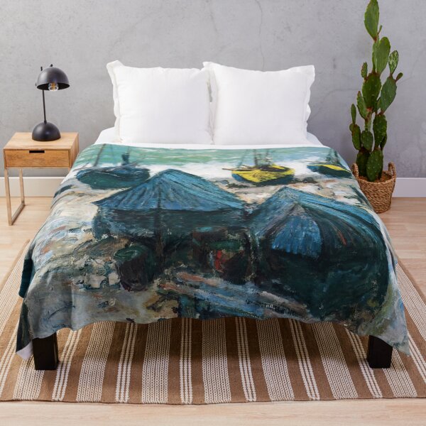 Item preview, Boats on the Beach at Etretat - Claude Monet designed and sold by dottyshai.