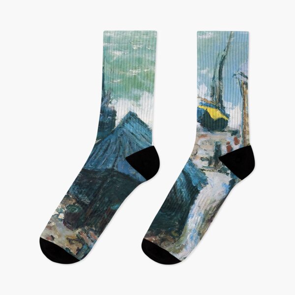 Item preview, Boats on the Beach at Etretat - Claude Monet designed and sold by dottyshai.