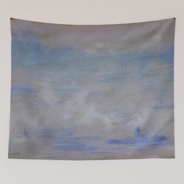 Item preview, Barcos en el Támesis, efecto niebla - Claude Monet designed and sold by dottyshai.