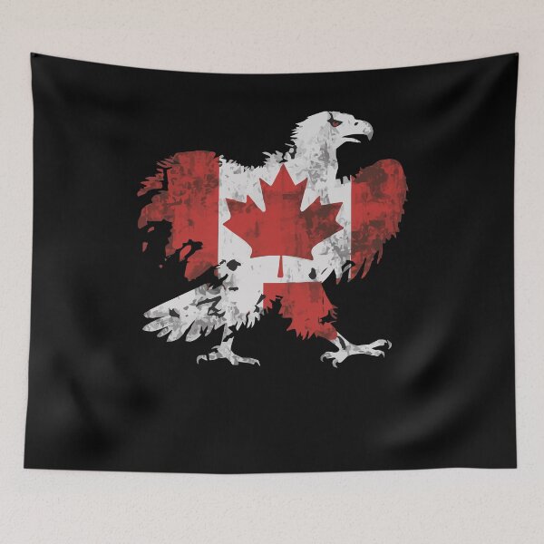 Item preview, Maple Leaf Bald Eagle Canadian Flag Canada  designed and sold by Smix Pixels.