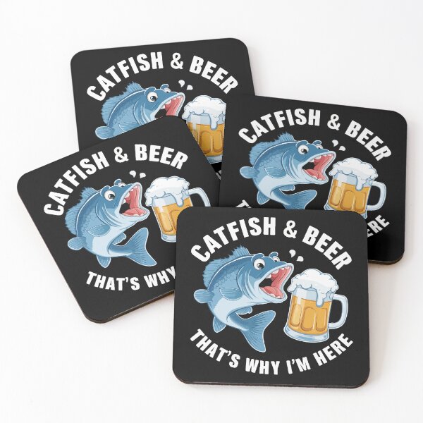 Item preview, Catfish and beer, That's why I'm here designed and sold by HandicraftArt.