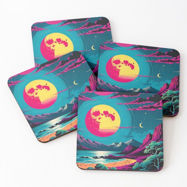 Item preview, Moonlit Majesty: Mountainous Sea at Night designed and sold by GrizzlyCollective.