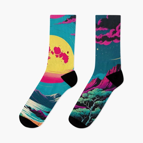 Item preview, Moonlit Majesty: Mountainous Sea at Night designed and sold by GrizzlyCollective.
