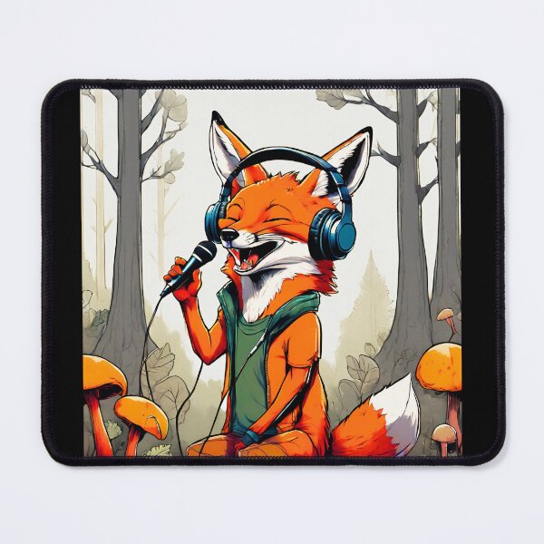 Item preview, Smiling fox sing in forest designed and sold by ColorfulCreate.