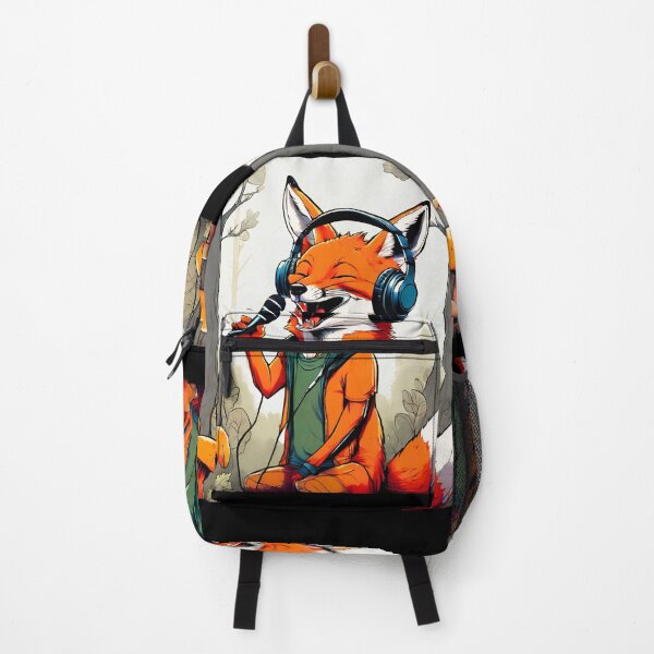 Item preview, Smiling fox sing in forest designed and sold by ColorfulCreate.