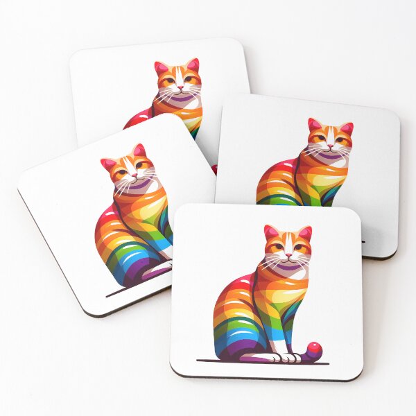 Item preview, Adorable and Pride LGBTQ+ Cat designed and sold by Second Draft Visuals.