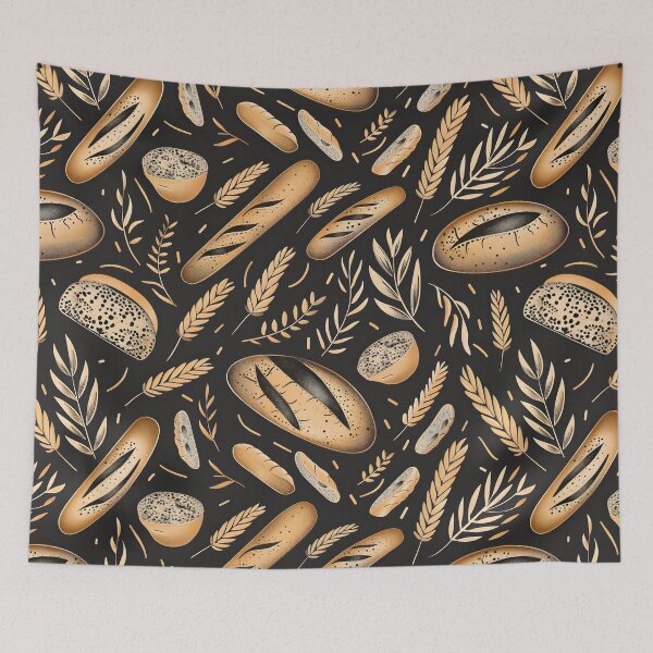 Item preview,  Sourdough Bread Seamless Pattern designed and sold by palaco210.