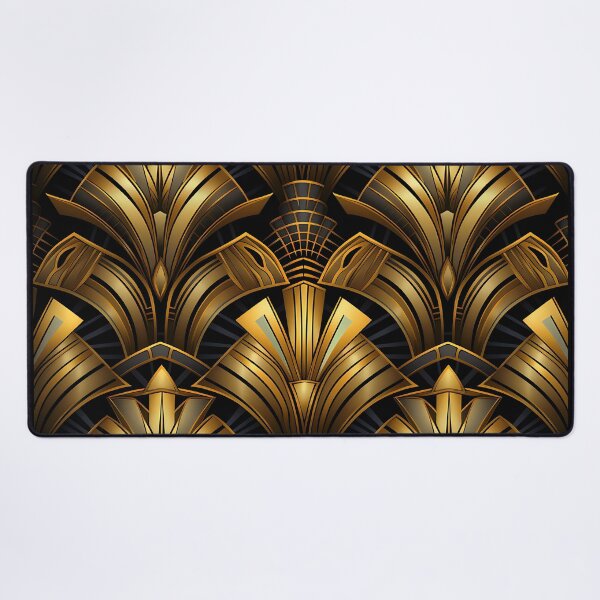 Item preview, Golden And Black Art Deco Chic Boujee Pattern  designed and sold by DEC02.