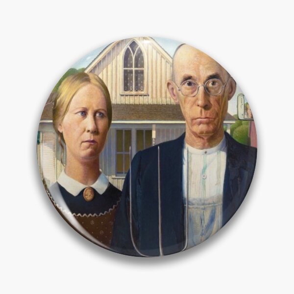 Item preview, American Gothic parody of Grant Wood painting designed and sold by ArtUnova.