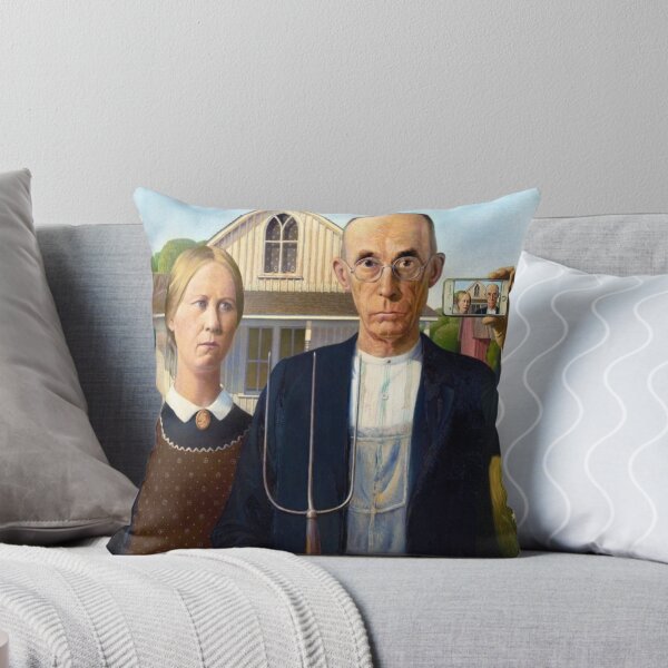 Item preview, American Gothic parody of Grant Wood painting designed and sold by ArtUnova.