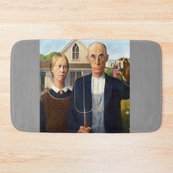 Item preview, American Gothic parody of Grant Wood painting designed and sold by ArtUnova.