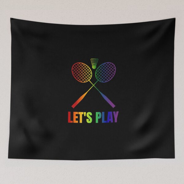 Item preview, Badminton Let's Play, LGBTQ Sports, Badminton rainbow graphic, Badminton  T-Shirts, Badminton Gift, Birthday Gift, Mothers Day Gift, Fathers Day Gift, Christmas Gift, designed and sold by PrideBeProud.