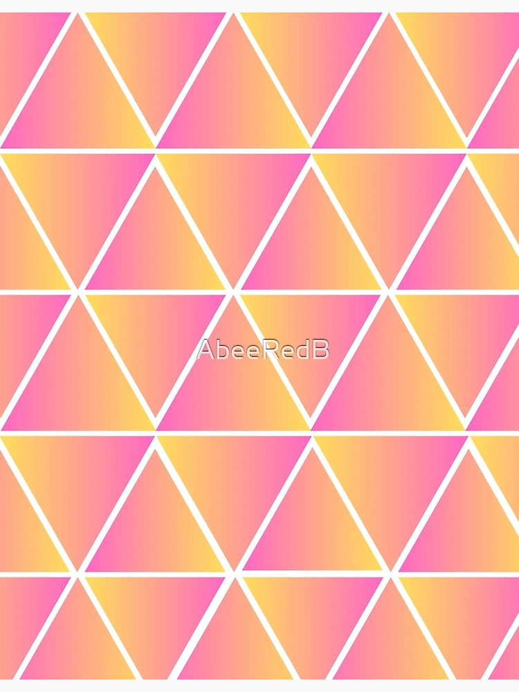 Thumbnail 3 of 3, Poster, Gradient Triangle Pattern designed and sold by AbeeRedB.