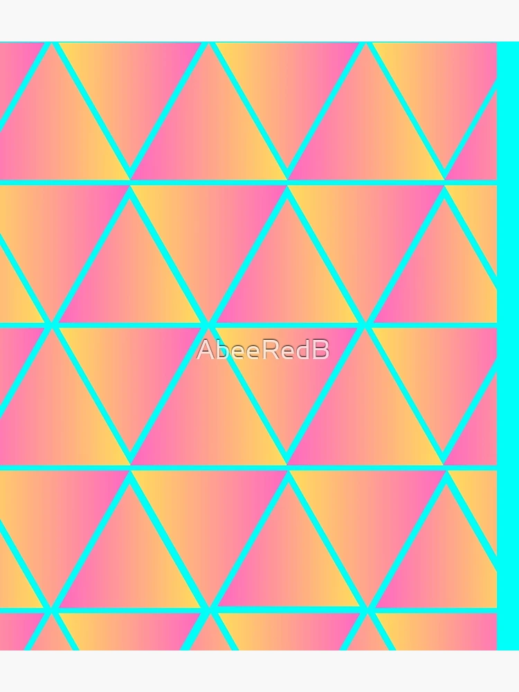 Thumbnail 3 of 3, Backpack, Gradient Triangle Pattern designed and sold by AbeeRedB.