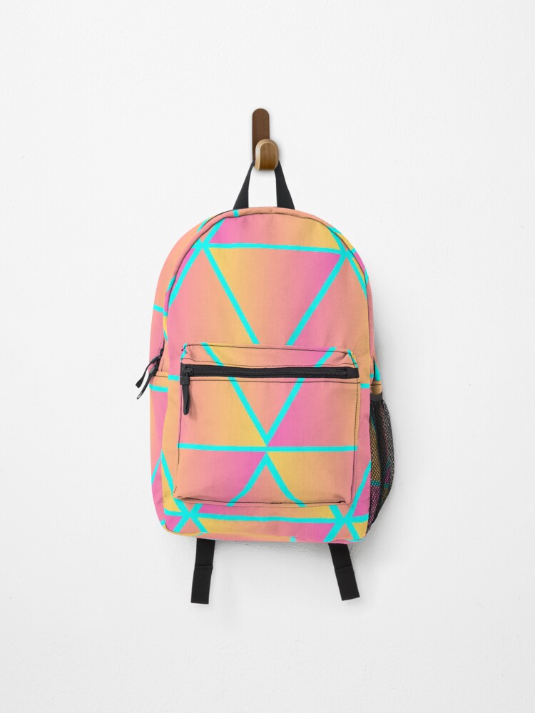 Thumbnail 1 of 3, Backpack, Gradient Triangle Pattern designed and sold by AbeeRedB.