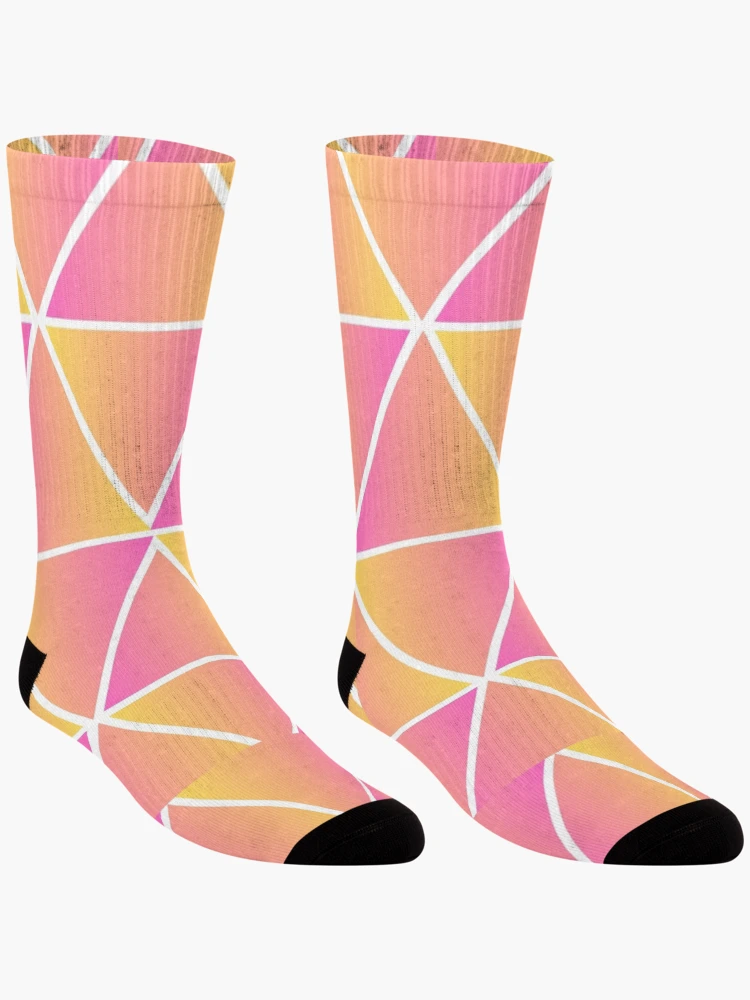Thumbnail 3 of 5, Socks, Gradient Triangle Pattern designed and sold by AbeeRedB.